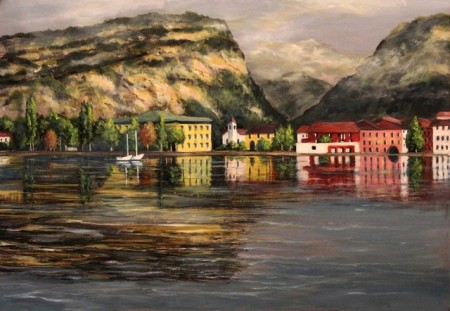 Egy reggel Torboleban 35x50 cm